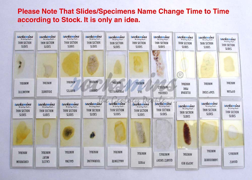 Mineral Identification Chart Thin Section